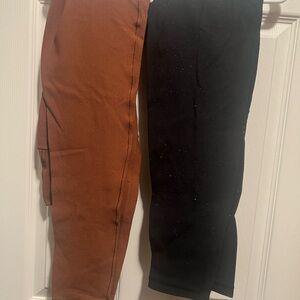 Aerie Brown and Black Leggings